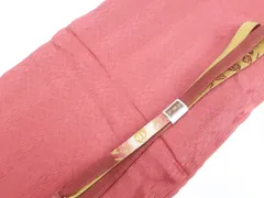 【一輝堂】和装小物 帯締め帯揚げセット 高麗組 金糸 美品 帯締 帯揚 25w11-13392