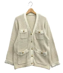 ナノユニバース ツイードジャケット ノーカラー レディース SIZE M (M) nano universe