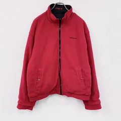 古着 used　～00s　FILA　フィラ　リバーシブルフリースジャケット/ボアジャケット　中綿入り　赤　レッド　黒　ブラック　XLサイズ