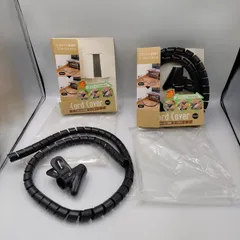 【TAKA47-79】◇ COGIT コジット ｢Cord Cover まとめて簡単！コード カバー｣ ブラック 2点セット