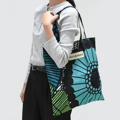マリメッコ marimekko トートバッグ シイルトラプータルハ グリーン ファブリック レディース 北欧雑貨 北欧デザイン ネコポス
