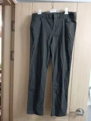 チャコールグレー コットン パンツ