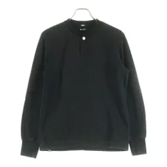 T.M.T (ティーエムティー) THERMAL HENRY NECK L/SL PULLOVER サーマル ロゴデザインボタン ヘンリーネック カットソー 長袖Tシャツ ブラック TCS-F1905のサムネイル