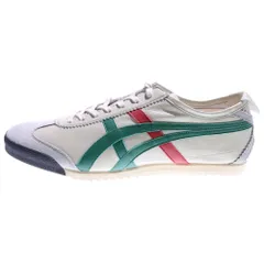 Onitsuka Tiger (オニツカタイガー) MEXICO 66 DELUXE メキシコ66デラックス ローカットスニーカー ベージュ/グリーン 28cm 1181A436