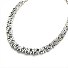 未使用品 NINA RICCI ニナリッチ ネックレス アクセサリー ブランド シルバー カラーストーン レディース プレゼント パーティー m15223