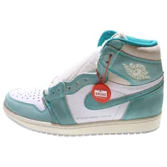 NIKE (ナイキ) AIR JORDAN1 RETRO HIGH OG エアジョーダン1 ターボグリーン ハイカットスニーカー ホワイト/グリーン US9/27cm 555088-311