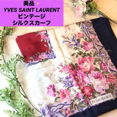 お値下げ【鑑定済希少】未使用近いYves Saint Laurent大判ストール お値下げ【鑑定済希少】未使用近いYves Saint Laurent大判ストール