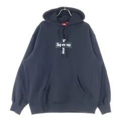SUPREME (シュプリーム) 20AW Cross Box Logo Hooded Sweatshirt クロスボックスロゴ フーディ プルオーバースウェットパーカー フーディ ブラック