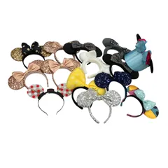 186001 現状品 ディズニー　カチューシャ 14点まとめ売り