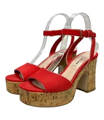 ミュウ ミュウ アンクルストラップ厚底サンダル レディース SIZE 38 (L) Miu Miu