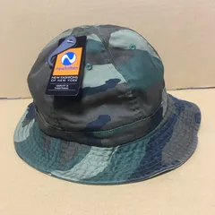 新品未使用 newhattan ニューハッタン メトロハット ウッドラカモ 迷彩色 S/Mサイズ L/XLサイズ ツイルコットン 帽子 無地 コットン 紺バケハ バケハ ハット バケットハット メトロ ミリタリー カモ カモフラ ダークグリーン フォ