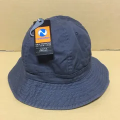 新品未使用 newhattan ニューハッタン メトロハット チャコール 灰色 S/Mサイズ L/XLサイズ ツイルコットン 帽子 無地 コットン 紺バケハ バケハ ハット バケットハット メトロ ミリタリー チャコールグレー ダークグレー