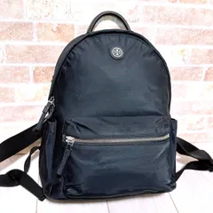 (美品)TORY BURCH(トリーバーチ)リュック　バックパック　ナイロン　ブラック