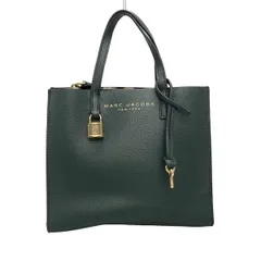 MARC JACOBS(マークジェイコブス) ハンドバッグ美品  ミニグラインド M0015685 グリーン レザー