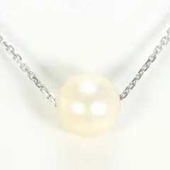 K18WG　ネックレス　necklace　パール（真珠）　総重量約2.1g　約40cm