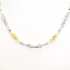 K18YGWG　ネックレス　necklace　総重量約11.7g　約48cm