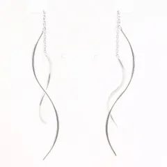 K10WG　ピアス　pierced earrings　総重量約0.8g