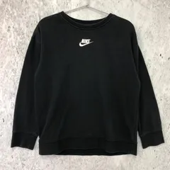 NIKE ナイキ スポーツウェア クラブ フリース ジュニア (ガールズ) クルー スウェット シャツ ブラック Lサイズ ◇〇