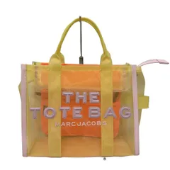 マークジェイコブス トートバッグ美品  ザ メッシュ スモール トラベラー トートバッグ H081M10SP22 イエロー×ライトピンク×オレンジ