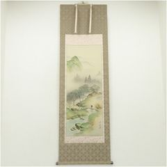 中国美人画 掛軸｜楊淑涛 仕女図｜絹本 工筆人物画｜三尺中堂｜床の間