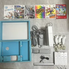Wii本体 ソフトセット Wiiスポーツ 大乱闘スマッシュブラザーズ ブリーチ みんなのリズム天国 マリオスポーツミックス ニュー•スーパーマリオブラザーズWii