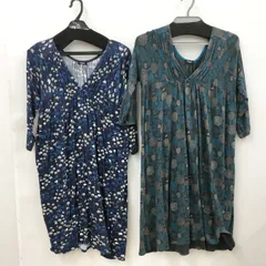 マーブルシュッド marble sud ワンピース まとめ 2着セット フラワー 他 総柄 七分袖 2511WR053