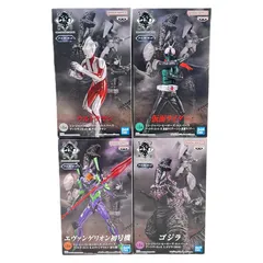 SJHU シン・ジャパン・ヒーローズ・ユニバース アートヴィネット プライズ フィギュア 4点セット 中古未開封品 ゴジラ エヴァ ウルトラマン 仮面ライダー ②