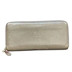 イルビゾンテ　ブラウン　レザー　ラウンドファスナー　財布　長財布　メンズ