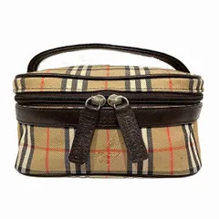 バーバリー　BURBERRY　ノバチェック　コスメ　ポーチ　バニティ　バッグ　ハンドバッグ　レディース