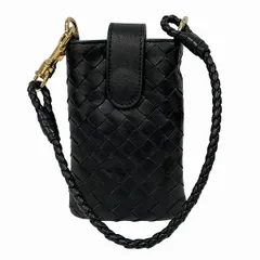 ボッテガ・ヴェネタ　イントレチャート　レザー　スマホケース　ブランド小物　ポーチ　メンズ