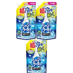 【3個】シャツクール　冷感ストロングつめ替え　250ｍｌ【3個】 男性のサムネイル