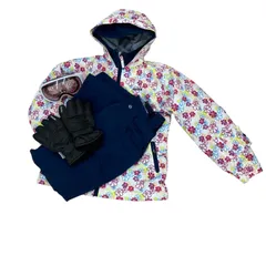 186001 現状品 スノーウエア 160 4点まとめ売り ホワイト ネイビー