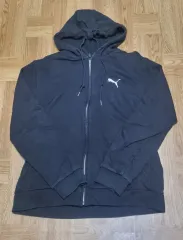 プーマ ブラック フードジップアップ セットアップ