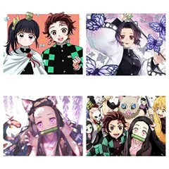 5Dダイヤモンドキットアートピース4個DIYダイヤモンドキットダイヤモンドペインティングセットクロスステッチ刺キットクリスタルラインストーンフルスティッキングタイプ手工芸品（アニメキャラクター）
