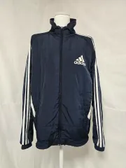 アディダス ネイビー キルティング トラックジャージ トレーナー ジャケット メンズ 100 1113