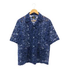 Needles レースシャツ ネイビー Mサイズ Needles レースシャツ ネイビー Mサイズ - メルカリ