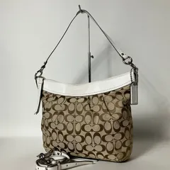 2510-283｜美品｜コーチ シグネチャー 2WAYショルダーバッグ ホワイト