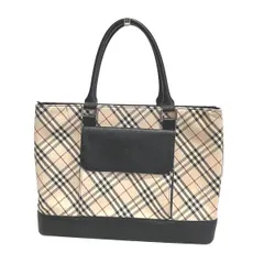 バーバリー　BURBERRY　ノバチェック　キャンバス×レザー　バッグ　ハンドバッグ　レディース