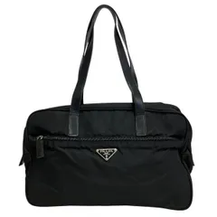 プラダ　ナイロン×レザー　バッグ　ハンドバッグ　レディース