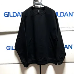 新品未使用 GILDAN ギルダン セットイン トレーナー ブラック XS,S,M,L,XLサイズ 黒色 8.0oz BLACK  無地 裏起毛 長袖 クルーネック スウェット スエット セットアップ セットイン ミリタリー
