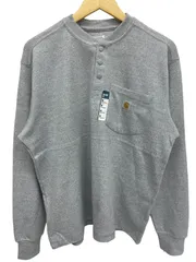 Carhartt (カーハート) ヘンリーネック ポケット サーマルカットソー 長袖Tシャツ TK4429 M グレー メンズ/045