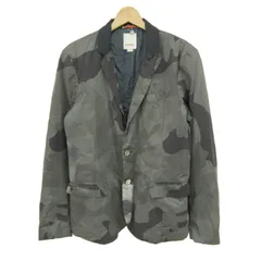 ディーゼル テーラードジャケット 迷彩柄 ブランド アウター メンズ Mサイズ カーキ×グレー DIESEL 【中古】