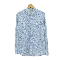 ディーゼル 長袖シャツ コットン100% ブランド トップス メンズ Sサイズ 水色×ホワイト DIESEL 【中古】