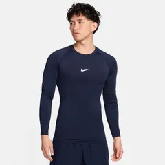 NIKE ナイキ プロ Dri-FIT タイト ロングスリーブ フィットネストップ アンダーシャツ 長袖 FB7920 451カラー トレーニング 紺 ネイビー