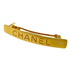 【中古】CHANEL シャネル バレッタ　96A ゴールド ヘアーアクセサリー レディース ヴィンテージ