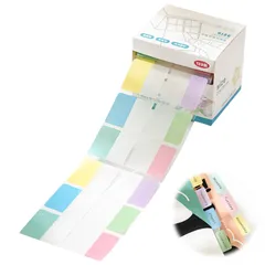 新品 PAVIKE 透明付箋 半透明フィルム（ 120枚入り）透ける 付箋 ふせん キレイに剥がせ 防水 教科書に書き込める 引き出し式 プランナー、メッセージ、学校、 資料注釈にの使用