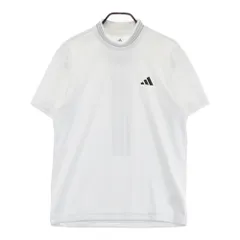 サイズ：L ADIDAS GOLF アディダスゴルフ 2025年モデル JE7128 モックネック 半袖Tシャツ  ホワイト系 [240101557941] ゴルフウェア メンズ ストスト