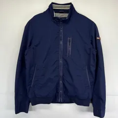 古着 トミーヒルフィガー TOMMY HILFIGER ナイロンジャケット ワンポイントロゴ ブルゾン ストリート 裏地メッシュ 濃紺 L  ネイビー メンズ