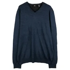 古着 カルバンクライン Calvin klein Vネック メリノウールニットセーター メンズXL相当/eaa593359