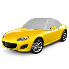 【在庫セール】車用カバー マツダ ロードスター NC ハーフカバー MX-5 NC 適用 600D生地 ROADSTER用 防水 雪対策 防塵 ロードスター アクセサリー 収納袋付 動物の足跡 落ち葉対応 0